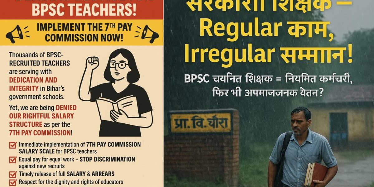बीपीएससी शिक्षकों के लिए 7वां वेतन आयोग से मिली एक नई उम्मीद जाने पूरी जानकारी