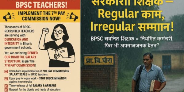 बीपीएससी शिक्षकों के लिए 7वां वेतन आयोग से मिली एक नई उम्मीद जाने पूरी जानकारी